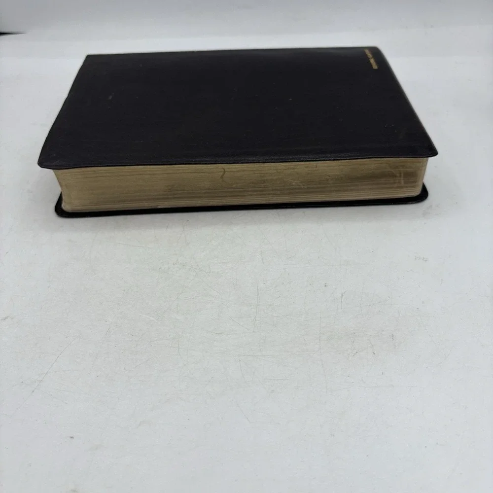 Vintage Holy Bible w Personal Comment Oral Roberts King James Black Leather 1981